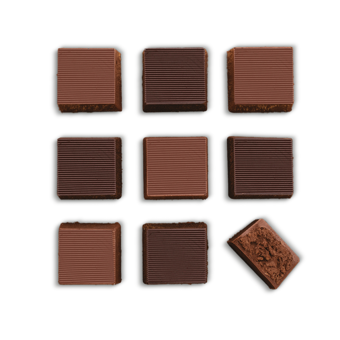 Cube feuilletine Lait _ Noir